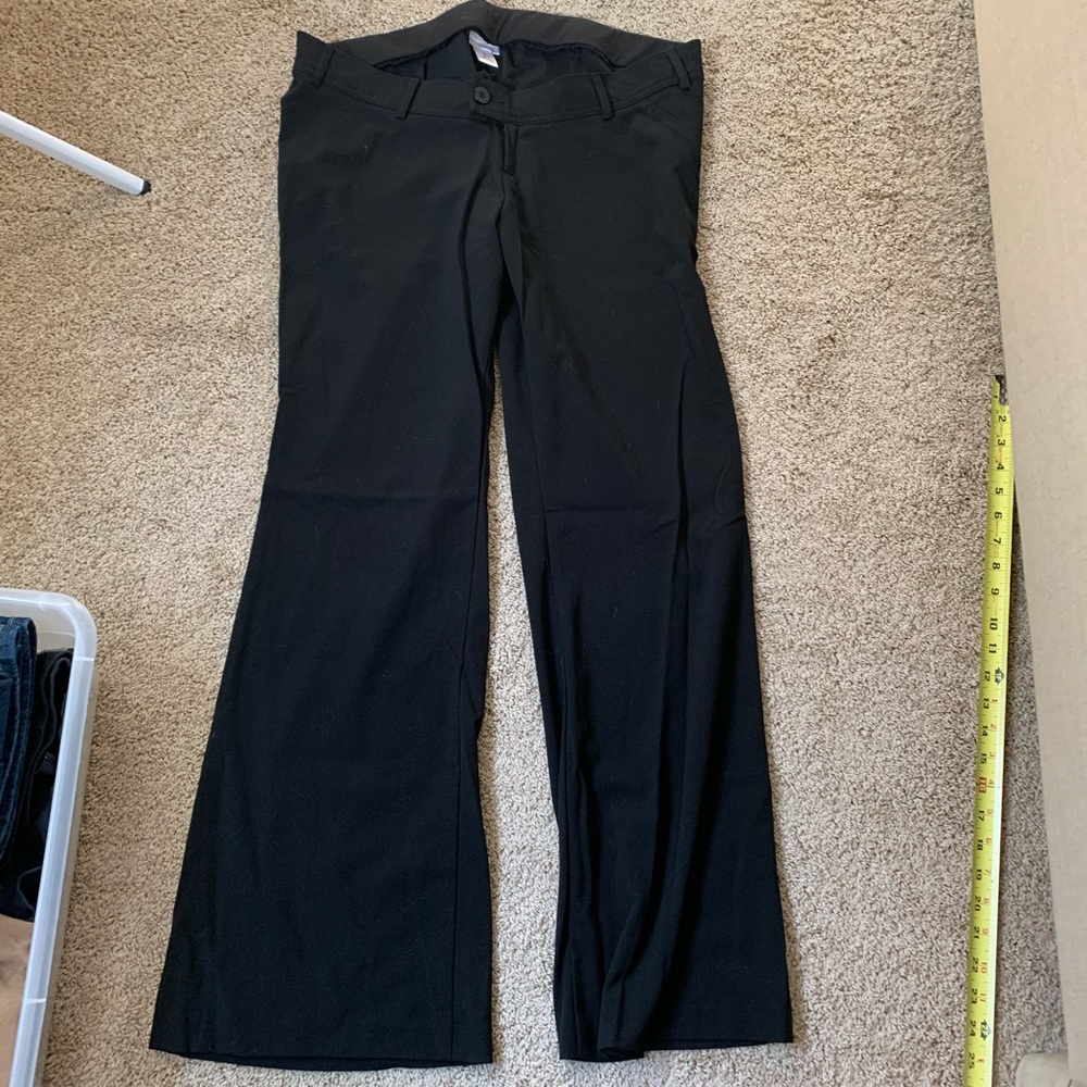 Motherhood maternity black work pants size L
